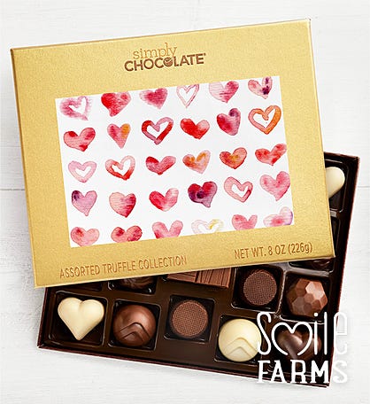 Hearts Design 19pc Chocolate Box